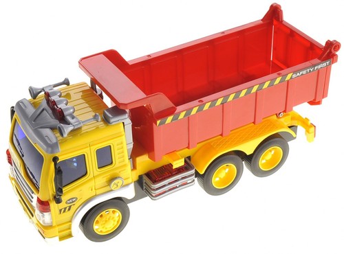 Friction Powered Dump Truck Toy With Lights And Sound - Picture 7 of 8