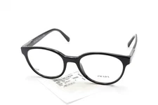 PRADA VPR 12U 1AB-101 Polished Black 54-20-145 Eyeglass Frames ITALY C114