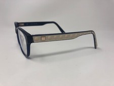 ESCADA VES376 Eyeglasses Frame Italy 53-15-140 Cobalt Blue Crystal/Beige WZ87