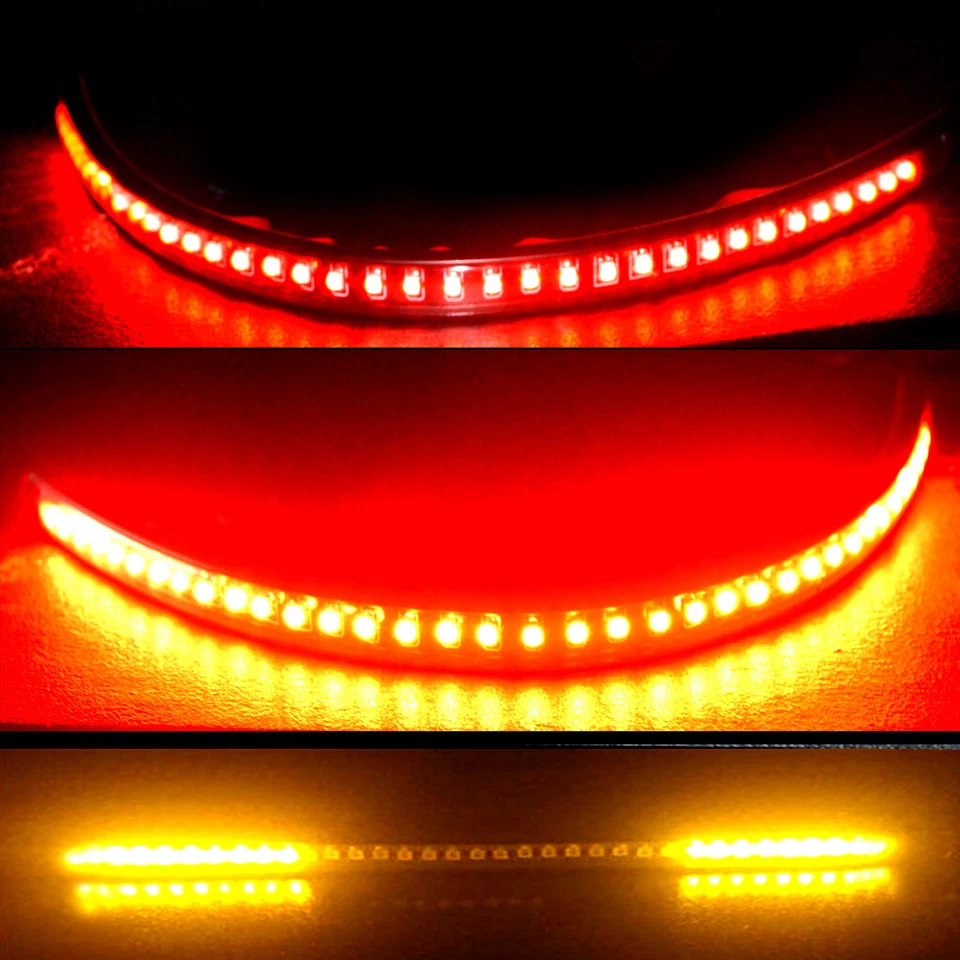 Tira de luces LED flexibles 36 señales de giro de flujo para luz de funcionamiento de freno de motocicleta Foto 2 de 2