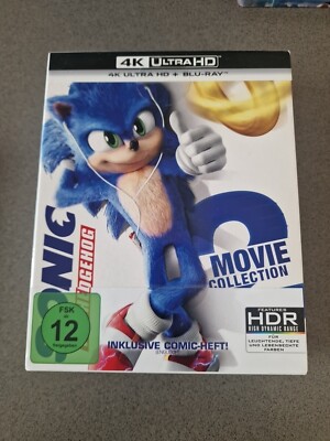 Sonic The Hedgehog TEIL 1 & 2 Movie COLLECTION, 4KUHD & Bluray Limited Steelbook