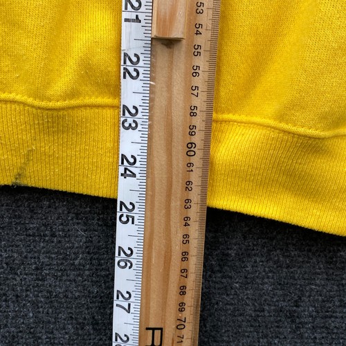 Vtg Hanes Her Way Womens Large Pullover Sweatshirt Golden Yellow BLANK - Picture 8 of 17