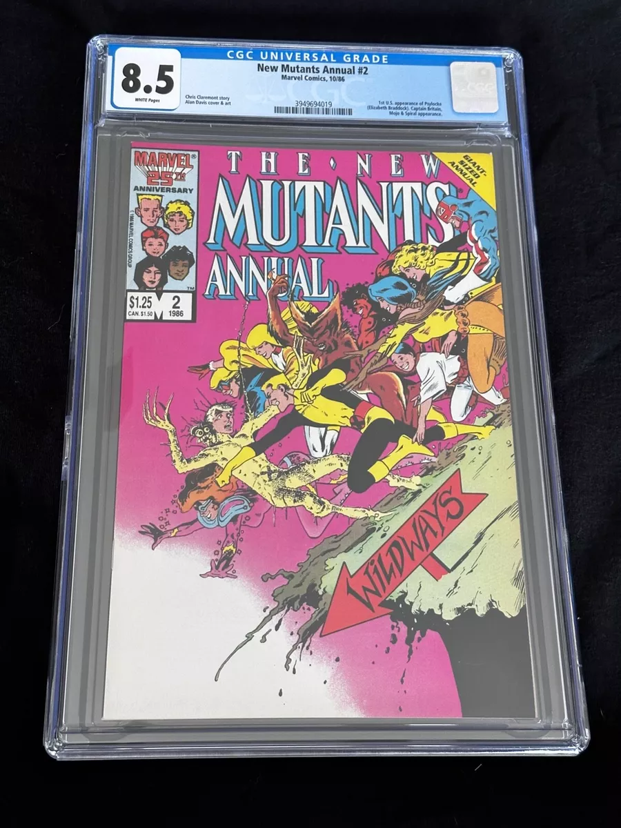 Vintage Marvel Comics The New Mutants Annual #2 Comic Book