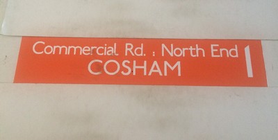 Portsmouth Area Bus Rollo 36'' Commercial Road North End Cosham