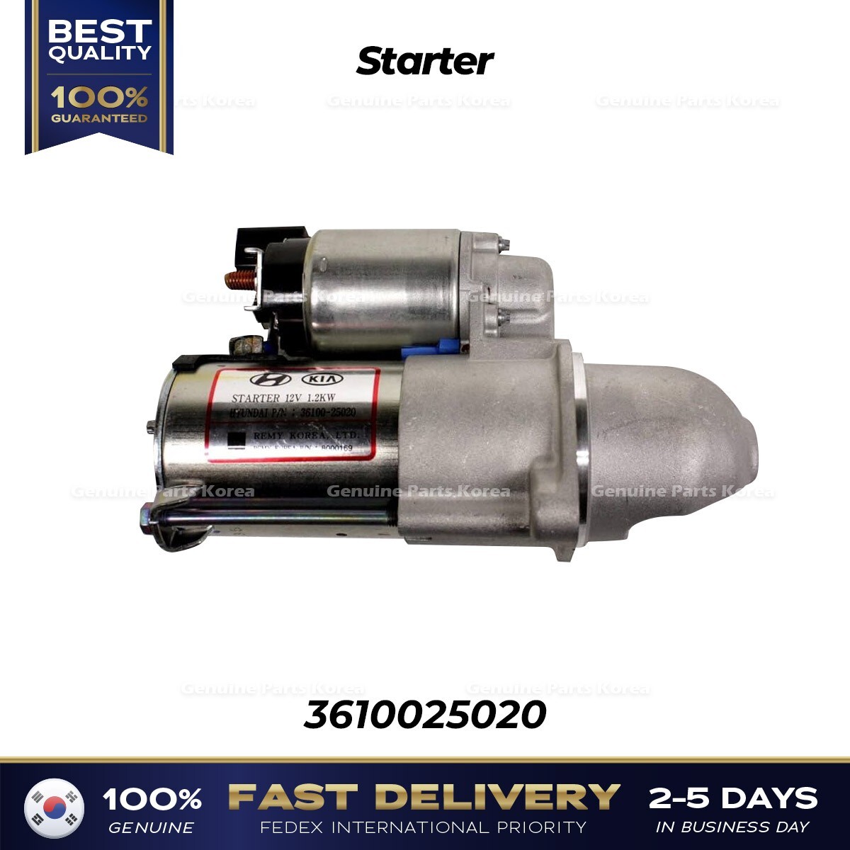 36100-22855 Стартер REBUILD Корея Hyundai Accent Parts# 3610022855 3610022855 Auto Starter 1pc/pack HUUUGE-PARRRT