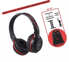 SIMOLIO IR Wireless Headphones for Car DVD/TV with Storage Bag, 2 Channel Car...
