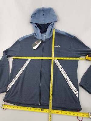 スウェット・トレーナー DIADORA FLEECE (502.181662) DIADORA men Hoodie 102.176176 01 60063 HD Zip sweat be one