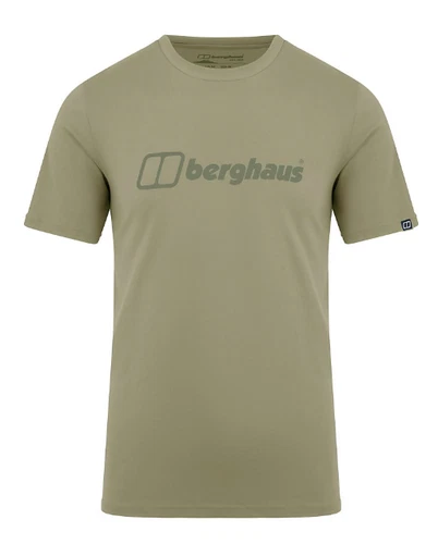 Berghaus Mens Big Colour Logo Tee - Light Green, Brand New With Tags. b89