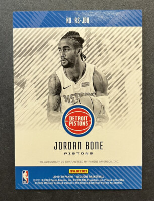 2019-20 Panini Illsions Rookie Signs JORDAN BONE #RS-JBN Auto PISTONS