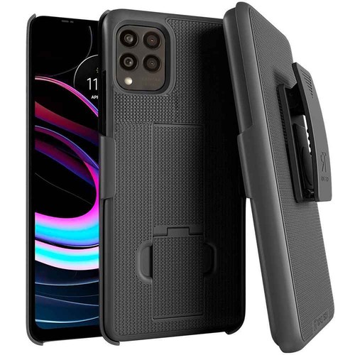 For T-Mobile REVVL 6/6x Pro 5G Belt Clip Holster Hybrid Phone Case Cover - Picture 5 of 10