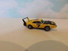 Aurora AFX HO Slot Car Dodge Daytona Charger Superbird 7 Lighted Yellow