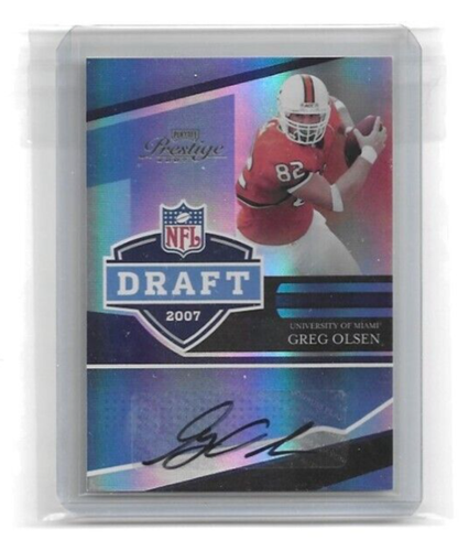 2007 Playoff Prestige NFL Entwurf Autogramme #28 GREG OLSEN Auto 13/50 ROOKIE RC