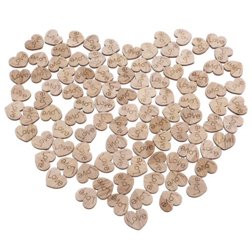 100 Pcs Heart-shaped Paper Confetti Baby Shower Decoration DIY Wood Table Girl