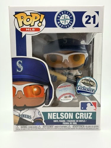 Funko POP!  Mariners: Nelson Cruz Boomstick - Safeco Field 21 MLB W/Protector