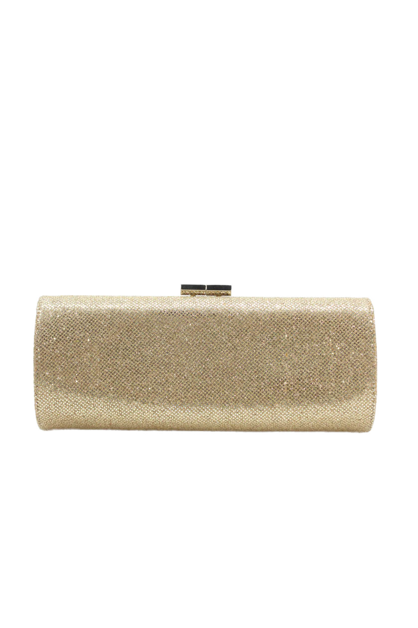 Jimmy Choo Womens Metallic Structured Clutch GoldFree Shipping in US $100+ Orders | $6.95 Orders Below