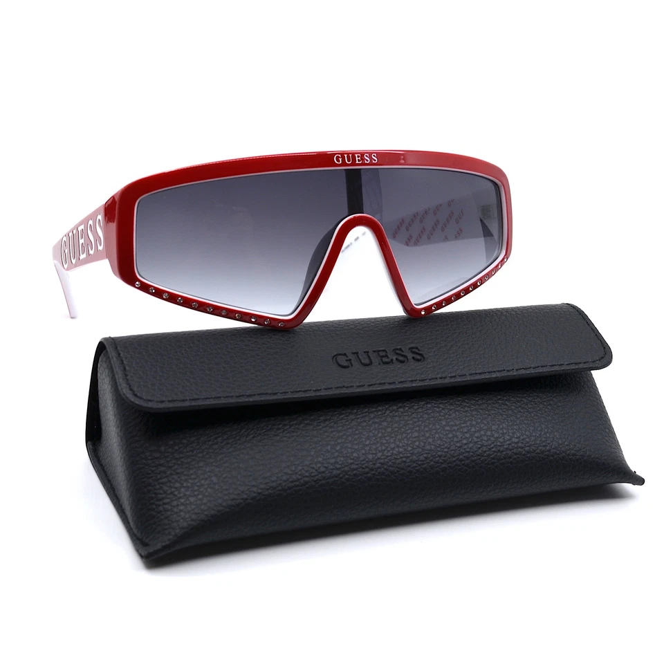 NUEVO ADIVINAR GU7695-S/S 66B ROJO GRIS LENTE GAFAS DE SOL AUTÉNTICAS Foto 2 de 4