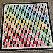 New Handmade Baby Girl Crib Quilt 1930s prints