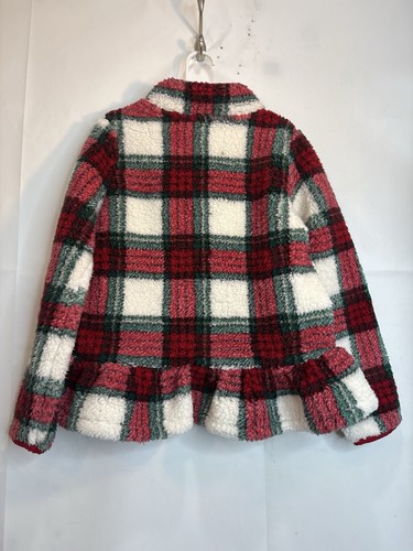 Gymboree Girls Plaid Sherpa Half Zip Mock Neck Long Sleeve Pullover - Bild 17 von 24