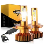 AUXBEAM H4 9003 LED Headlight Bulbs Kit High Low Beam 6500K White Super Bright