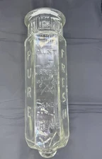 Aunt Jane's Candy Treats 1902 Jar Display Antique Counter Store 13.5”