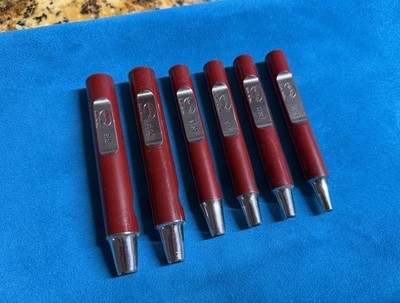 WEAVER LEATHER Master Tool Oval Drive Punch Set 3/16  - 3-8  (6) NEW
