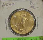 2000 US Gold Eagle 1/2 oz $25 Better Date Nice Coin