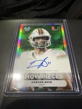 2025 Bowman Best U Carson Beck SHOWPIECES Auto Miami ON CARD BSA-CB