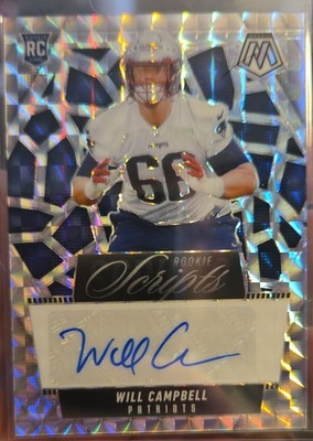 2025 Panini Mosaic - Rookie Scripts Will Campbell #RS-WCL (AU, RC)