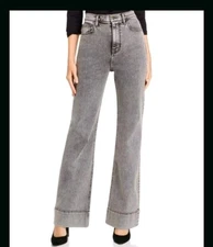 Current Elliott The 5 Pocket Maritime Wide Leg Jeans Women's Size 26 NWT