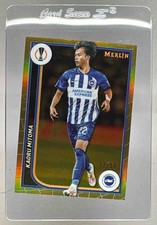 Kaoru Mitoma 2023 Topps Chrome Merlin UEFA #29 Gold Refractor /50