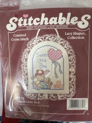 Dimensions Stitchables Counted Cross Stitch Kit Sweet Little Boy #7772 New