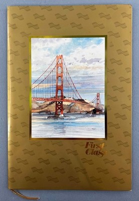CATHAY PACIFIC FIRST CLASS VINTAGE AIRLINE MENÜ HONGKONG - BAHRAIN - LONDON CX