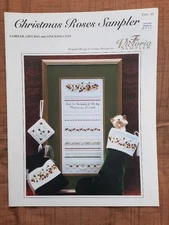 Victoria Sampler Christmas Roses Cross Stitch Counted Thread Hardanger Pattern