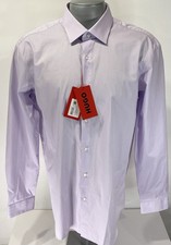 Hugo Boss Valerio NWT Modern Fit Dress Shirt 17.5 44eu Pastel Purple New