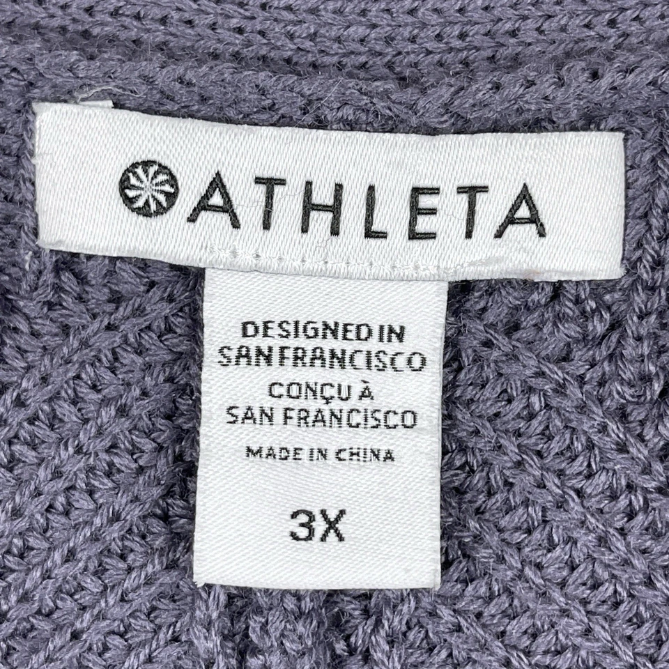 Suéter Athleta Para Mujer 3X Púrpura Mezcla Merino Ropa de Trabajo Informal Gran Tamaño Viaje Foto 4 de 4
