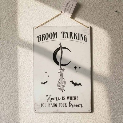 Broom Parking Metal Hanging Sign