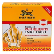 Tiger Balm Patch 8x4 inch Large Size 4 patches By Tiger Balm
