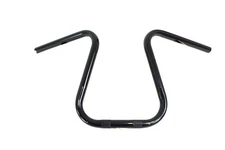 Black 1 inch Loopy Handlebar with Indents fits Harley Davidson