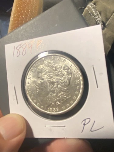 1889 $1 Morgan Silver Dollar. BU. Prooflike. Fresh Out Of A Roll.