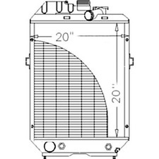Fits Ford New Holland Tractor Radiator 20 1/8 X 19 1/8 X 3 82013164 Ts90