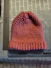 Small Sized Handmade Crochet Single Colored Beanie Pink 