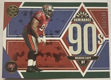 2022 Panini Legacy Decade of Dominance #DD-9 WARREN SAPP Green #d/100🔥(INV 95)