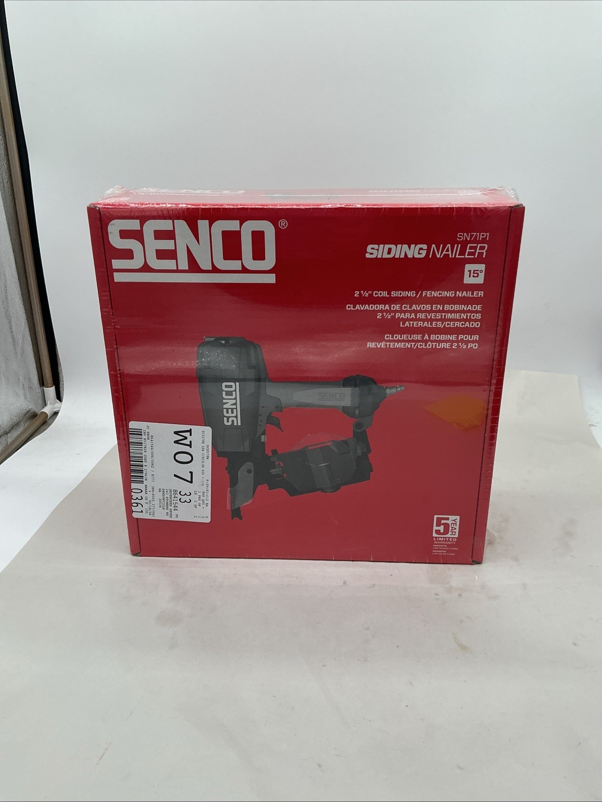SENCO SN71P1 2-1/2" Coil Siding Nailer
