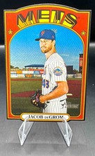2021 Topps Heritage Jacob deGrom #72DC-3 1972 Die Cuts Mets