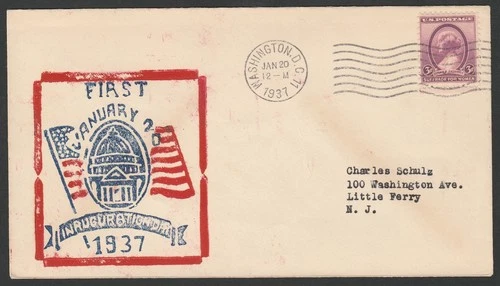 Franklin Delano Roosevelt 2nd Term,  First January 20th Inauguration Day, 1937