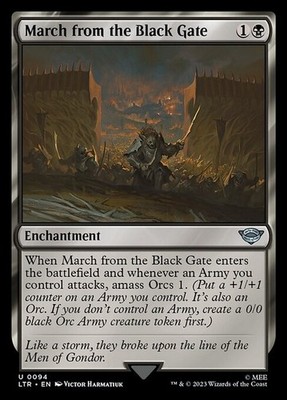March from the Black Gate ~ The Lord of the Rings [ NM ] [ Magic MTG ]