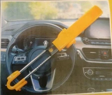 Tevlaphee Steering Wheel Lock - Heavy Duty Antitheft Device and Car Security 