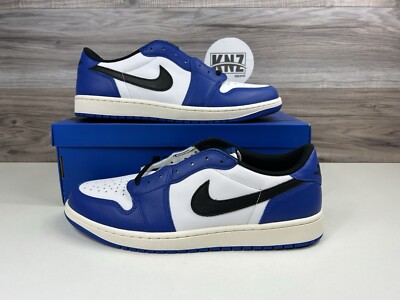 Nike Air Jordan 1 LOW OG Retro White Black Game Royal CZ0790 140 Men's GS CZ0858