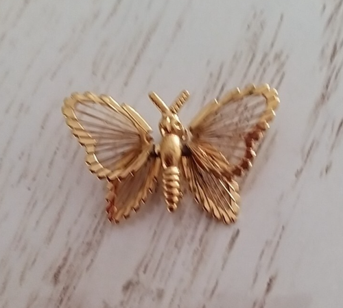 Superbe Broche Vintage Dorée Animal (biche ?) – 4,6 Cm – Fabriquée En France
