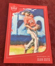Juan Soto 2019 Donruss Diamond Kings RED FRAMED SP # 65 - NY Yankees